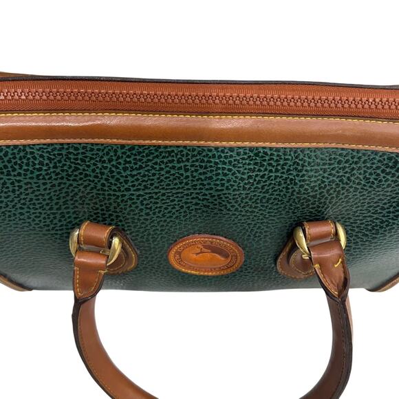 Dooney & Bourke All Weather Pebble Leather Vintage Satchel Handbag Classic - Picture 7 of 15